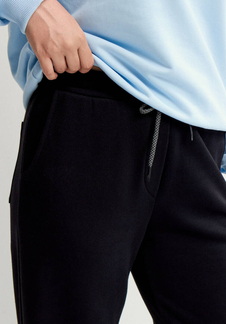 Джоггеры из футера с эластичным поясом шир.  750, рис. 12