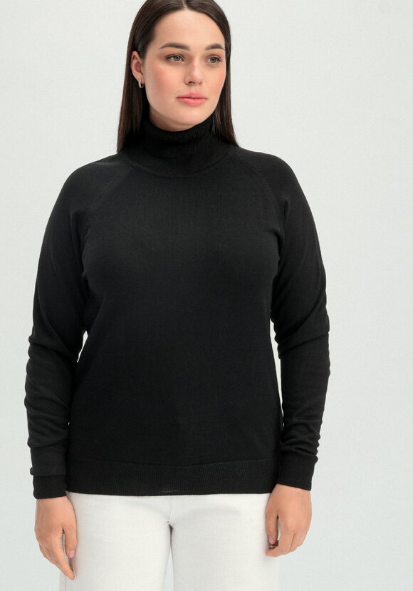 Джемпер прямого силуэта с высоким воротом шир.  580, рис. 36