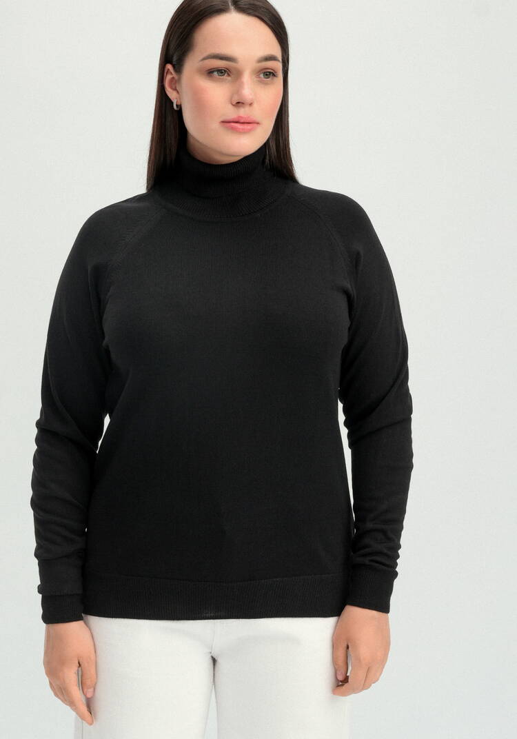 Джемпер прямого силуэта с высоким воротом шир.  750, рис. 36