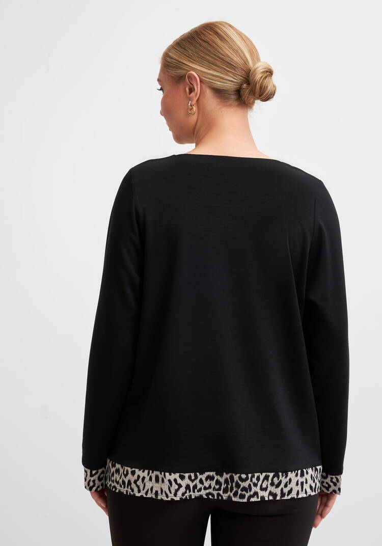 Блуза трикотажная с вставкой шир.  750, рис. 3