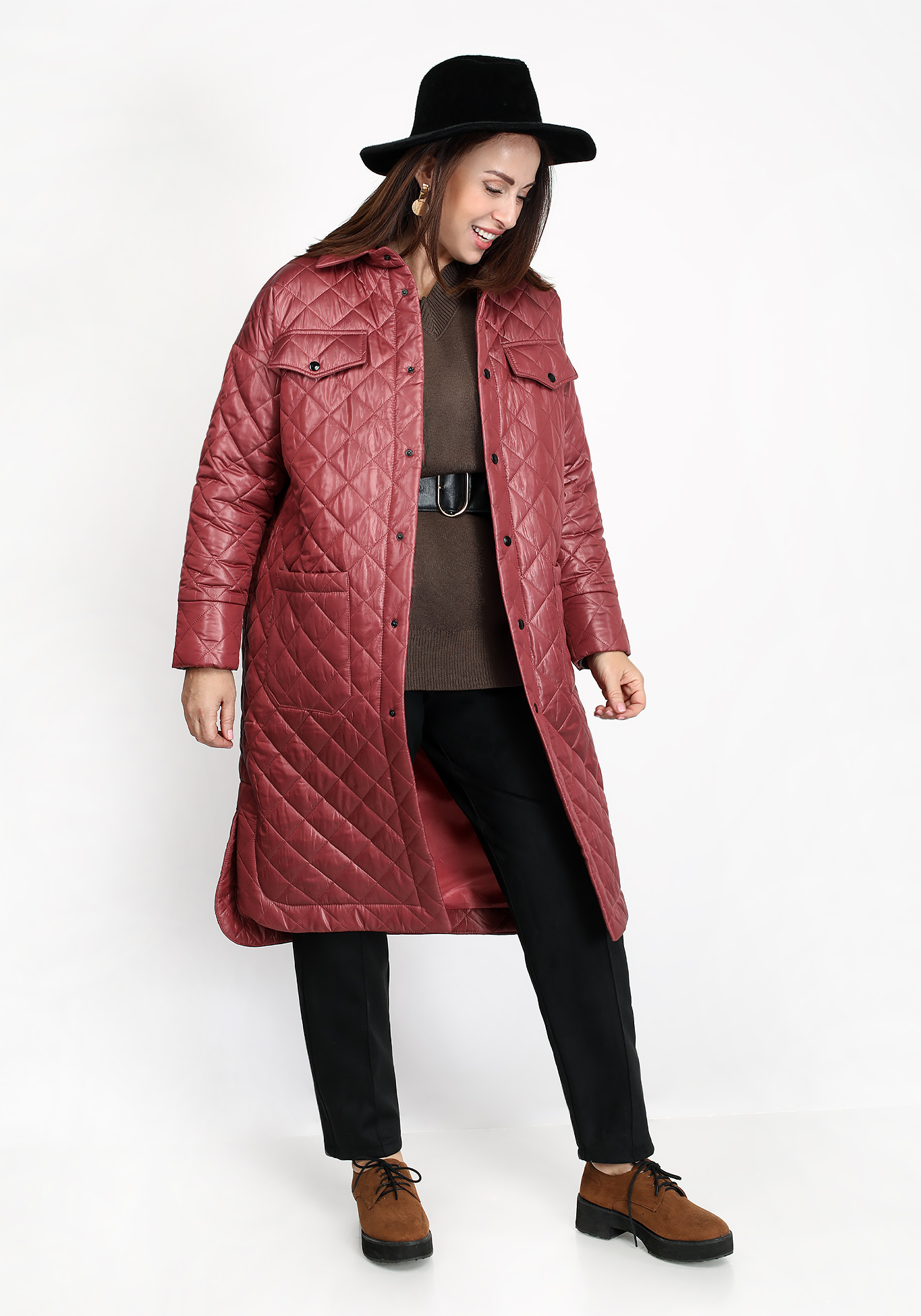 Пальто стеганое