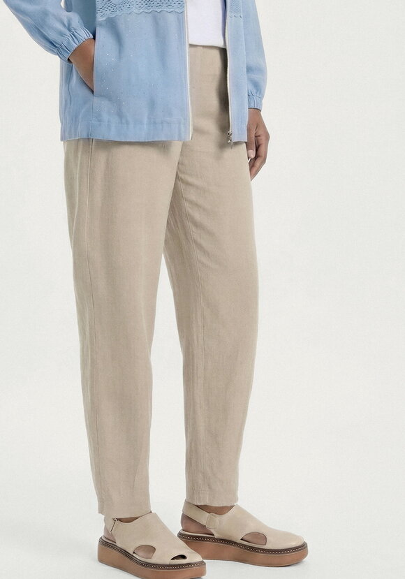 Брюки изо льна с поясом шир.  580, рис. 2