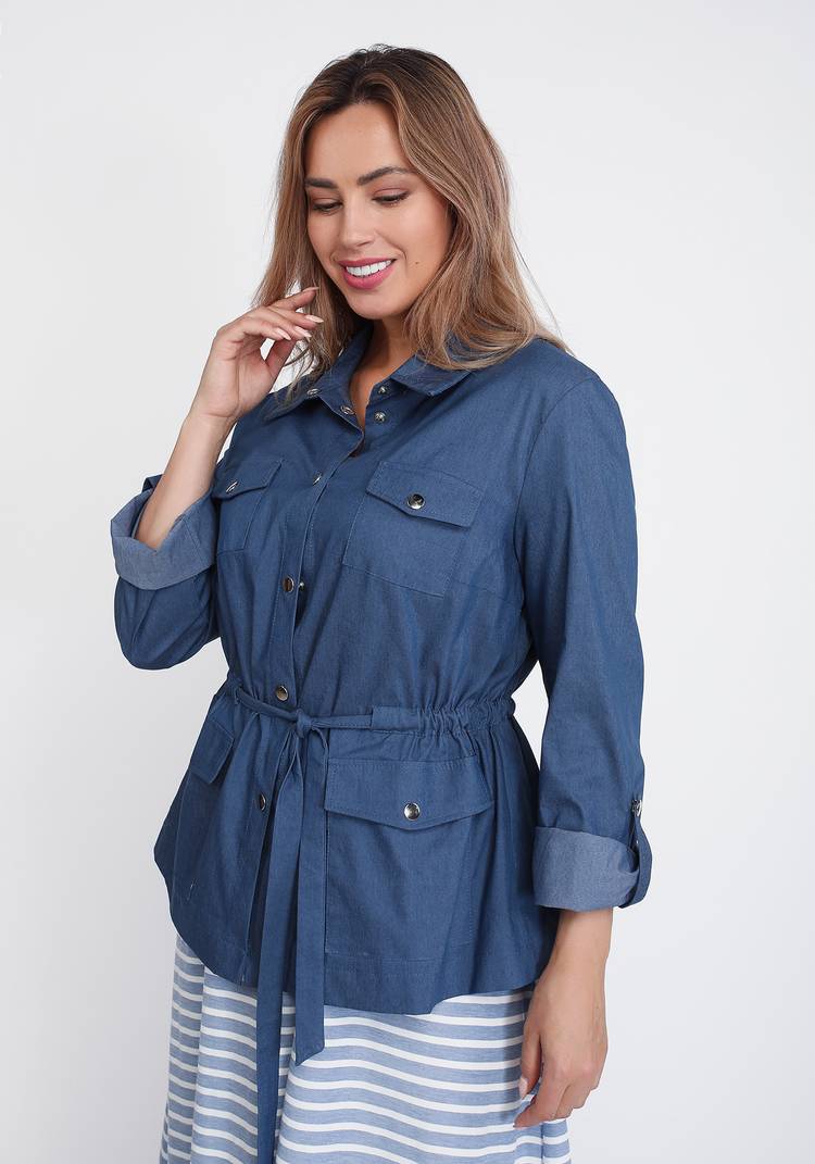 Ветровка на кулиске и патами на рукавах шир.  750, рис. 5