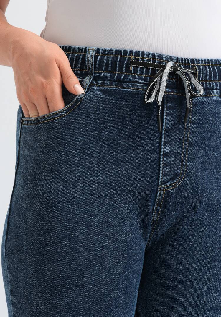 Джинсы на эластичной ленте Амелия шир.  750, рис. 5