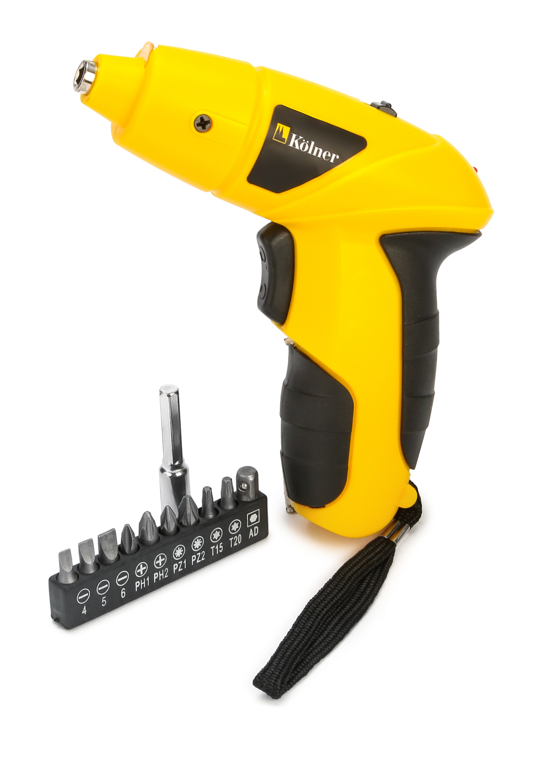 

Отвертка аккумуляторная Kolner, Желтый