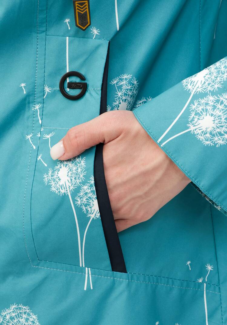 Ветровка с капюшоном на молнии и принтом шир.  750, рис. 32