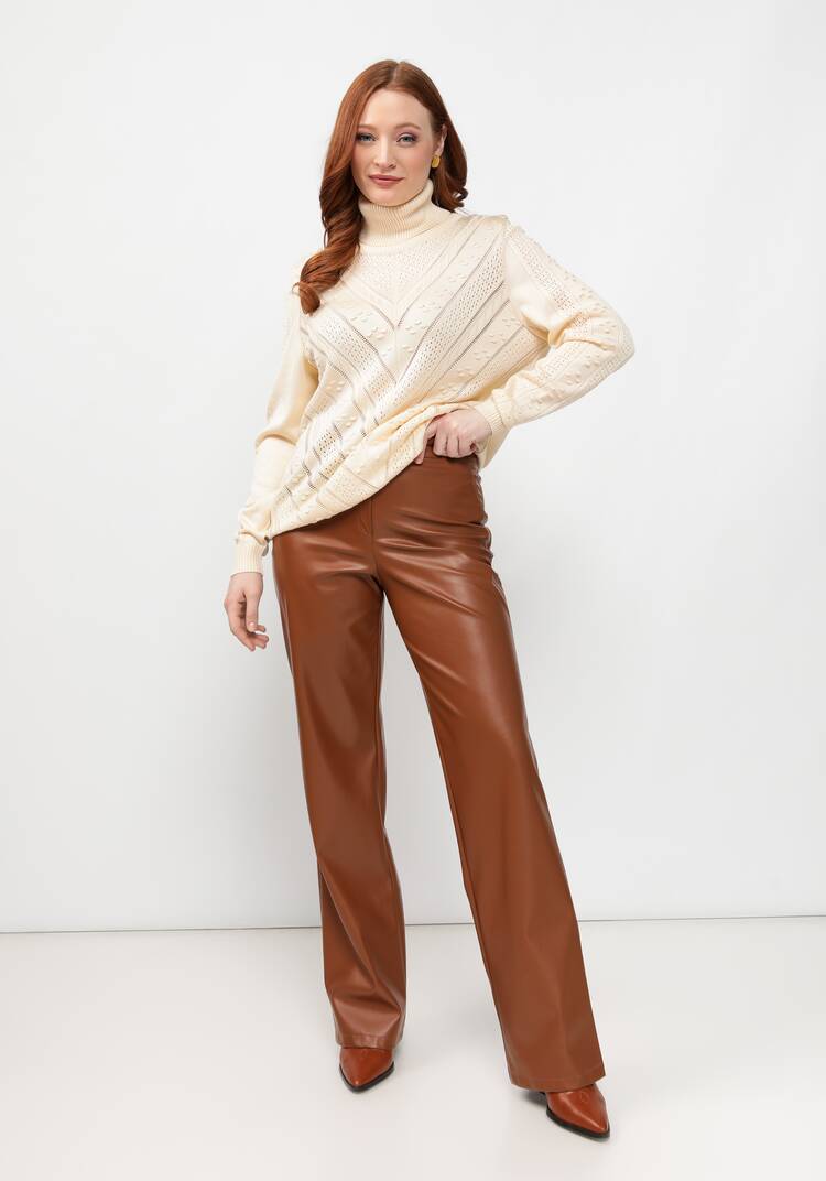 Джемпер прямого силуэта с ажурным рисунком шир.  750, рис. 8