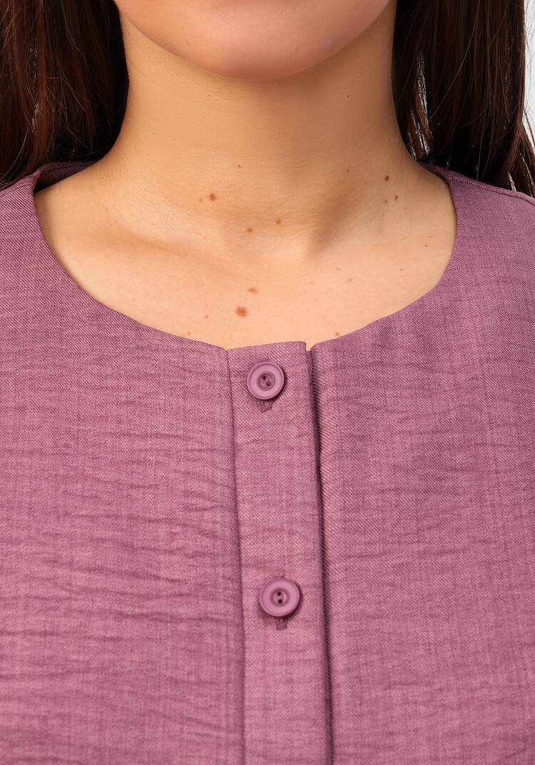 Кардиган на пуговицах с кулиской по талии шир.  750, рис. 24