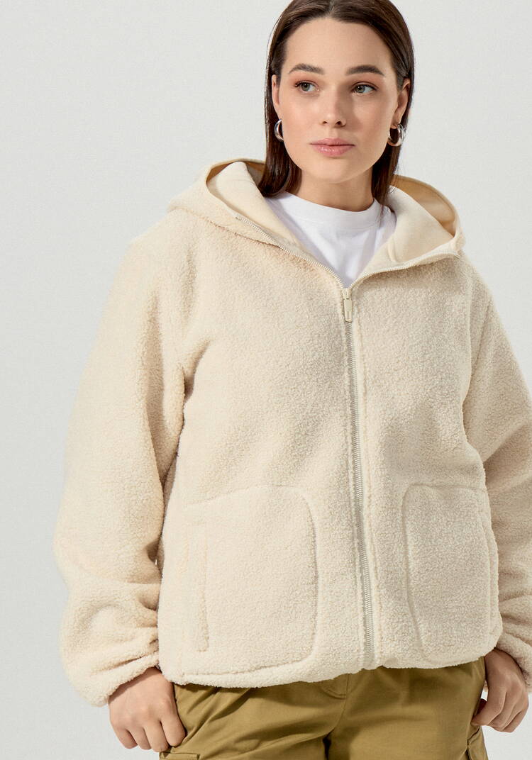 Куртка в стиле тедди с капюшоном шир.  750, рис. 27