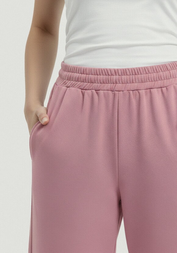 Брюки прямые трикотажные на резинке шир.  580, рис. 5