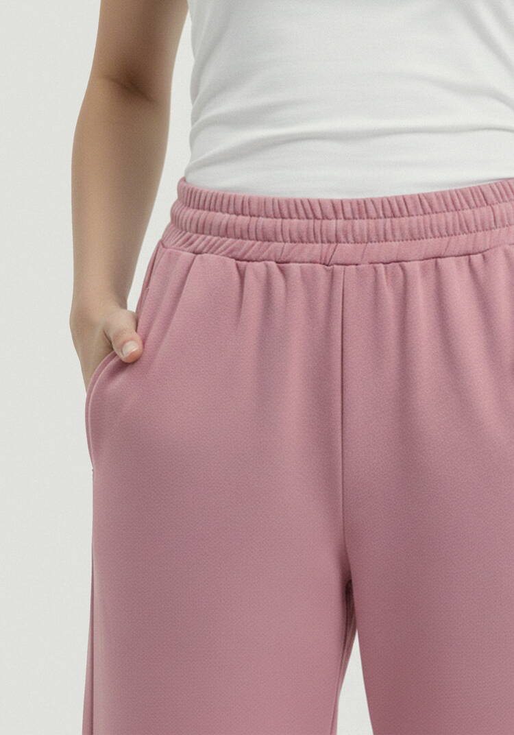 Брюки прямые трикотажные на резинке шир.  750, рис. 5