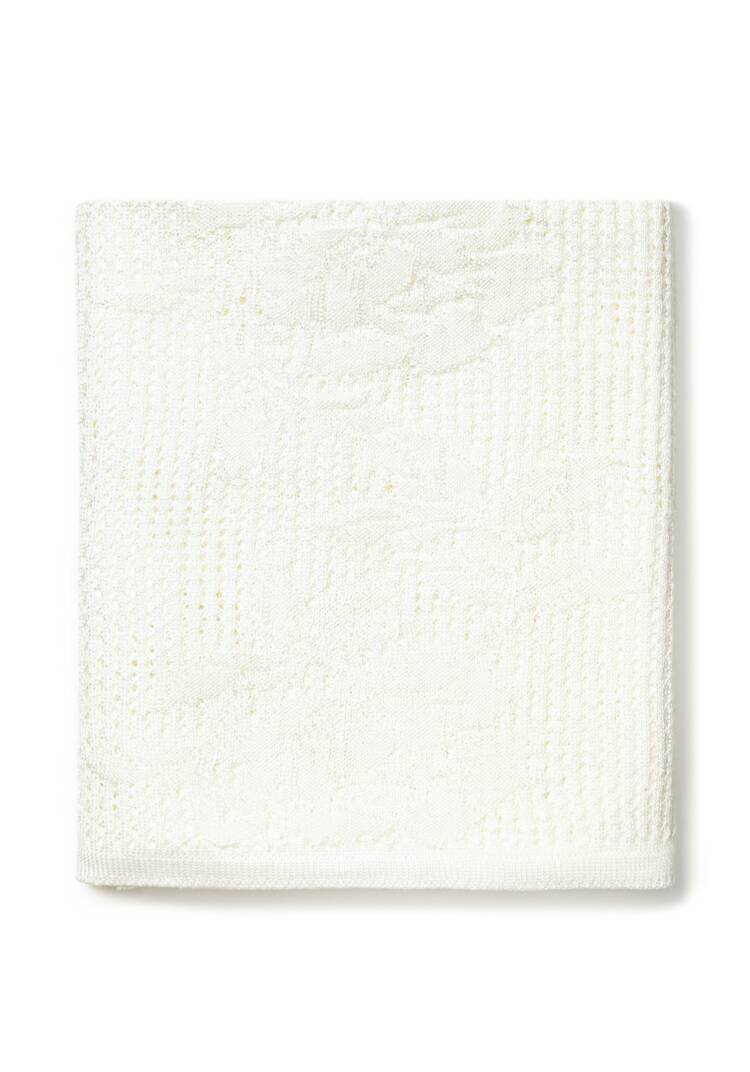 Палантин ажурный из натуральной шерсти шир.  750, рис. 19