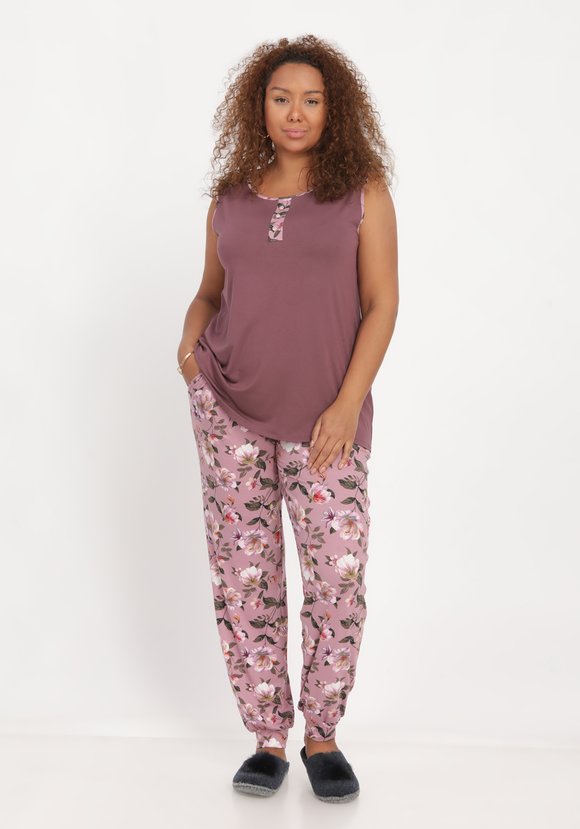 Комплект из топа и брюк с карманами шир.  580, рис. 5