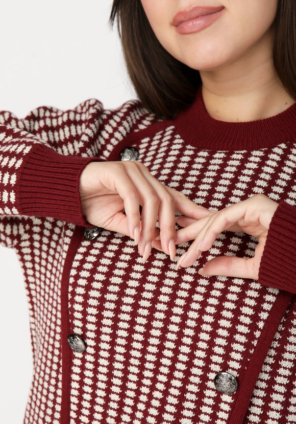 Джемпер с пуговицами декоративными шир.  580, рис. 8