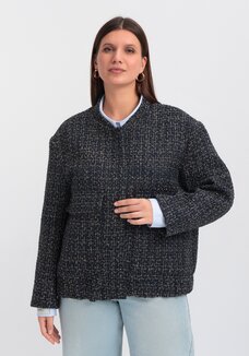 Твидовый бомбер