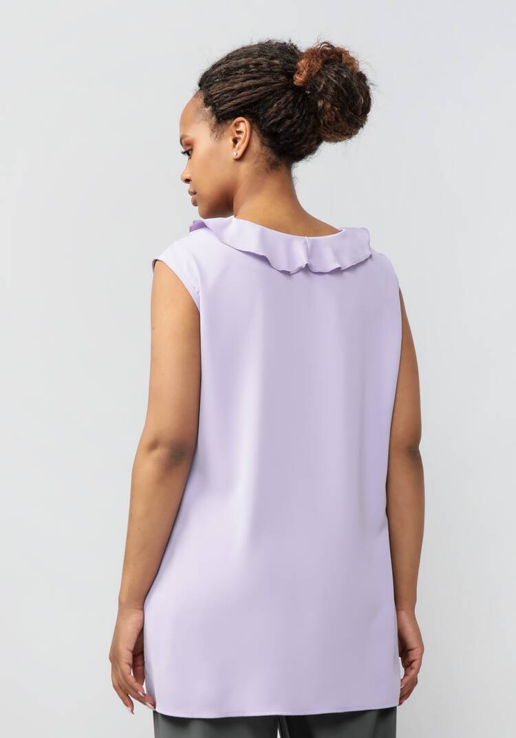 Блуза с коротким рукавом и рюшей шир.  750, рис. 8