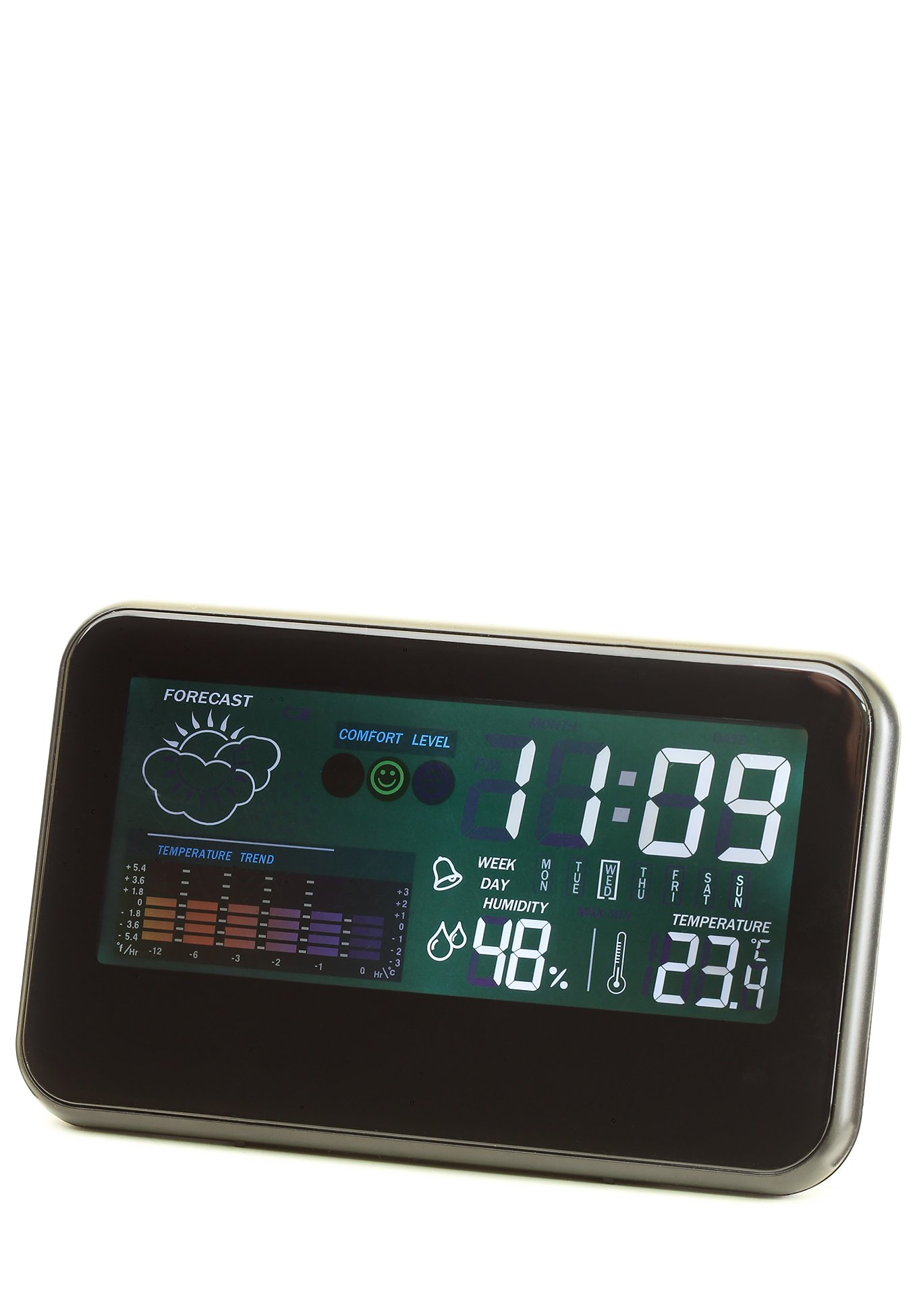 

IR-708 Часы электронные с метеостанцией, Черный