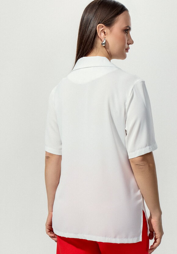 Блуза с однобортным воротником шир.  580, рис. 10