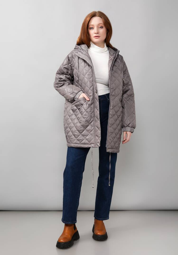 Куртка женская оверсайз с капюшоном шир.  750, рис. 8