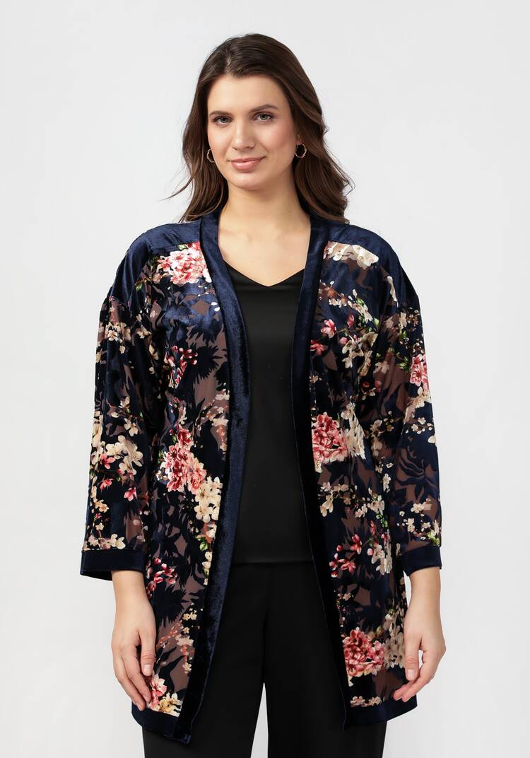 Кардиган-накидка со свободными рукавами шир.  750, рис. 10