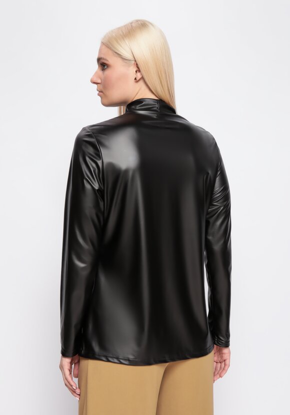 Водолазка из экокожи шир.  580, рис. 3