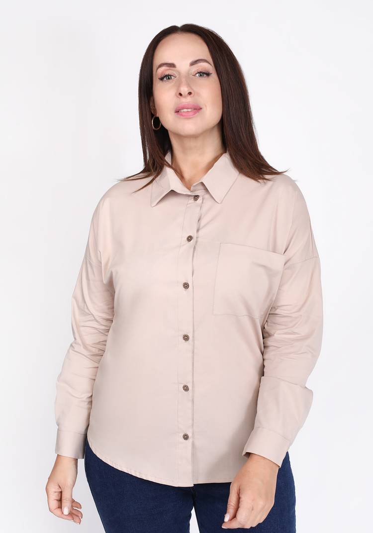 Рубашка базовая оверсайз шир.  750, рис. 13