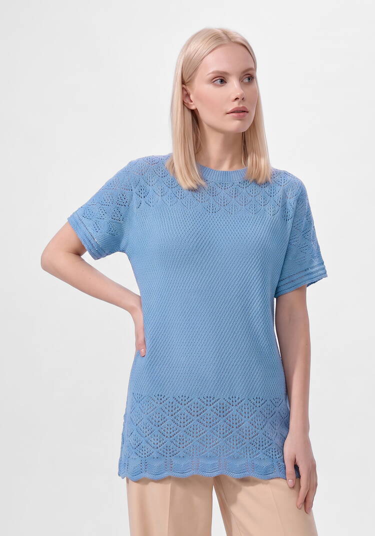 Блуза ажурная Варвара шир.  750, рис. 9