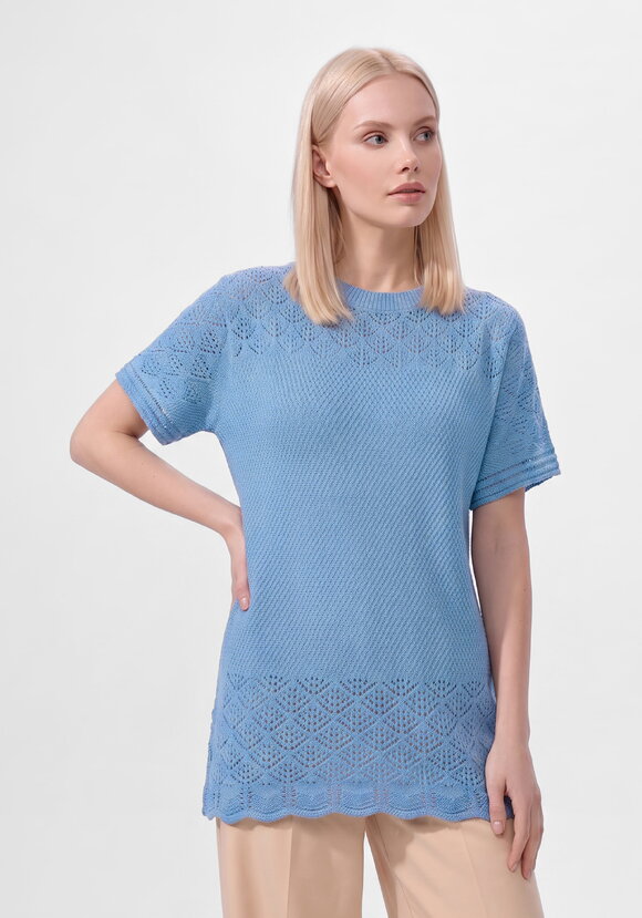 Блуза ажурная Варвара шир.  580, рис. 9