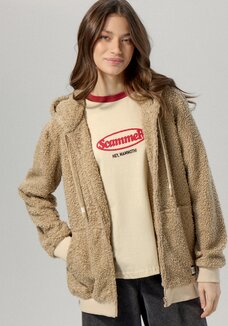 Толстовка с капюшоном меховая