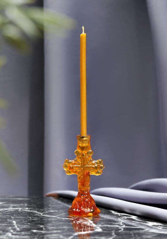 Подсвечник янтарный шир.  580, рис. 1