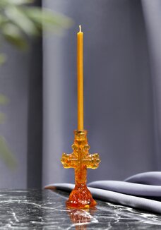 Подсвечник янтарный