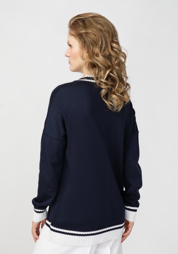 Кардиган с карманом на груди и логотипом шир.  580, рис. 6