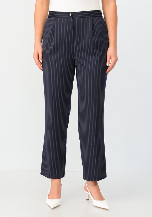 Брюки прямого кроя в полоску шир.  580, рис. 22