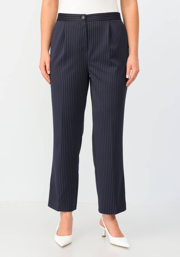 Брюки прямого кроя в полоску шир.  750, рис. 22