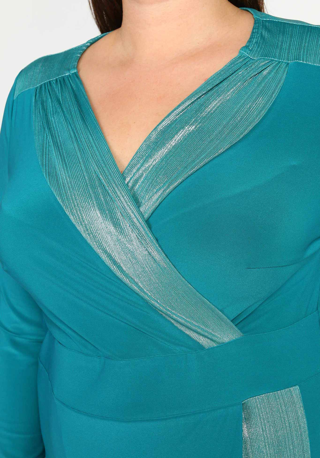 Платье "Мерцание звёзд" GalaGrosso, размер 54, цвет бирюзовый - фото 3