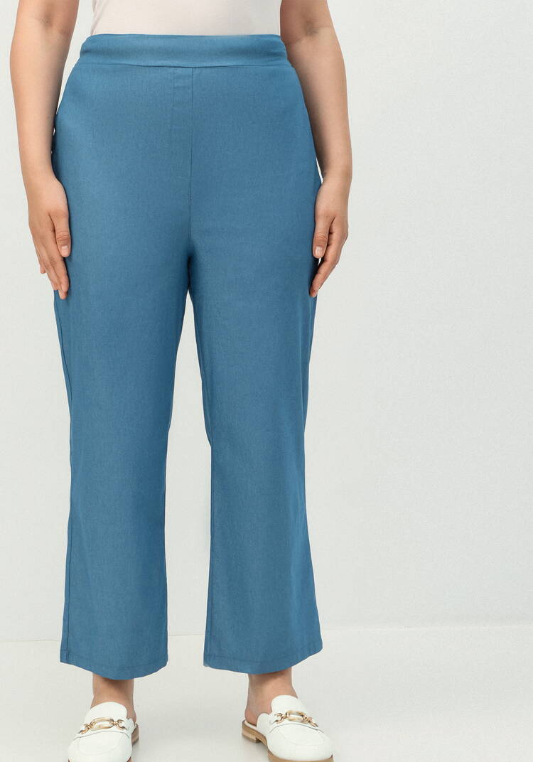 Брюки прямого кроя хлопковые шир.  750, рис. 4