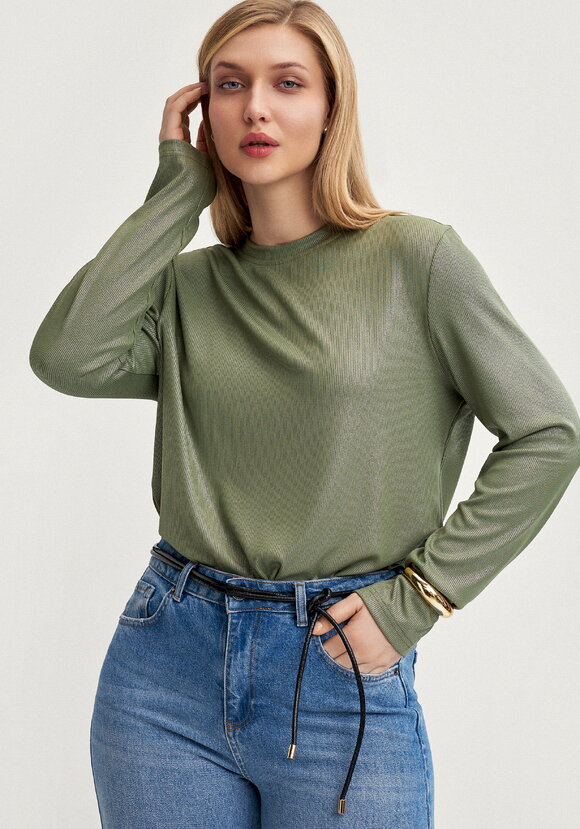 Лонгслив с блестящим напылением шир.  580, рис. 1