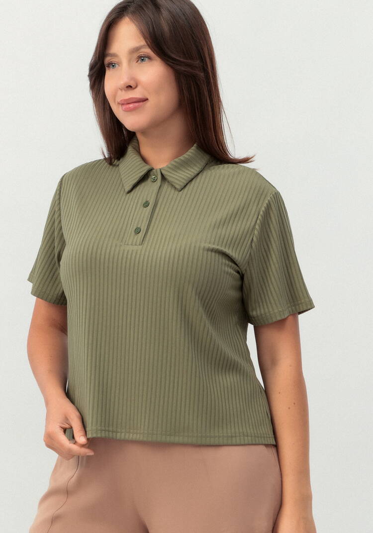 Поло с коротким рукавом из ткани лапша шир.  750, рис. 15