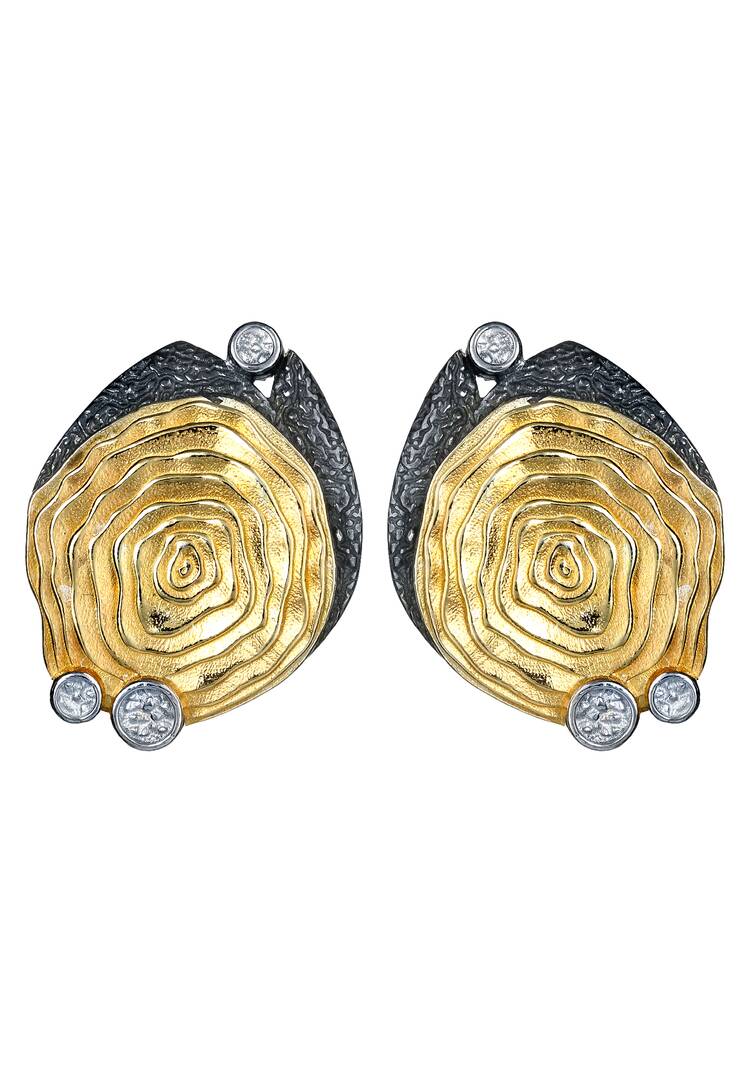 Серьги серебряные Пленительная герцогиня шир.  750, рис. 2