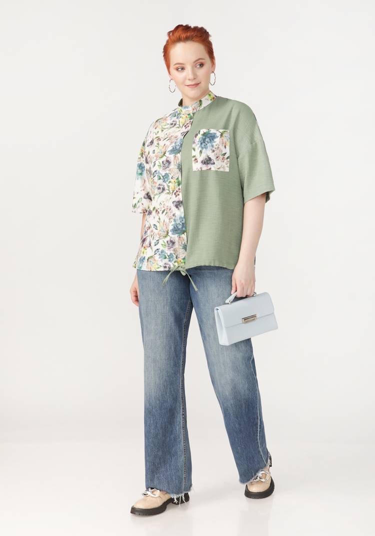 Блуза Весеннее настроение шир.  750, рис. 3