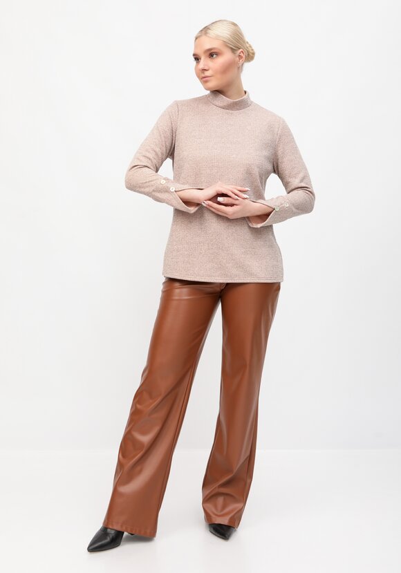 Водолазка в рубчик с люрексом шир.  580, рис. 26