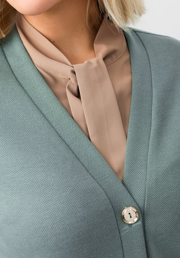 Кардиган на пуговицах однотонный шир.  580, рис. 6