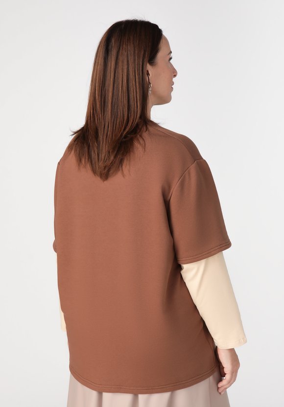 Толстовка с отрезным рукавом шир.  580, рис. 2