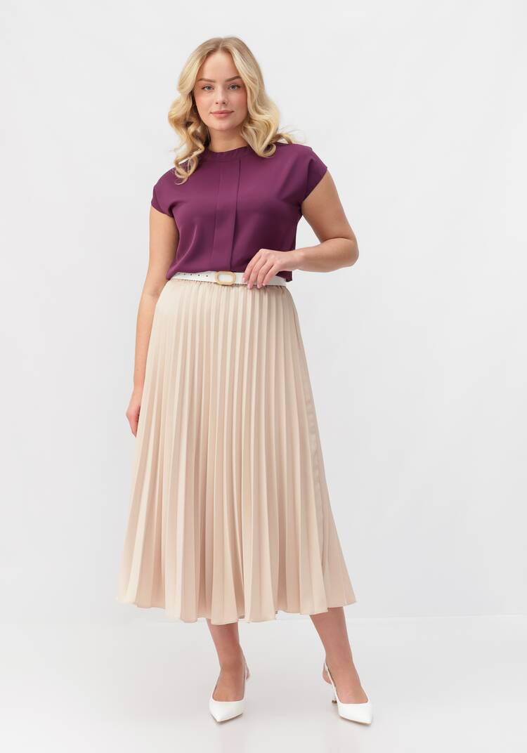 Юбка-миди гофре шир.  750, рис. 18