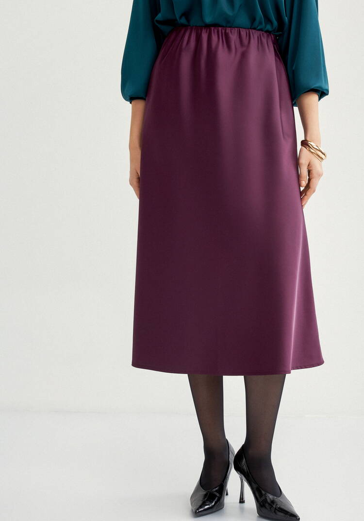 Юбка с резинкой в поясе cвободная шир.  750, рис. 12