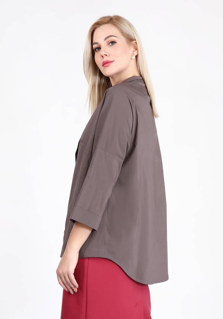 Блуза с ассиметричной застежкой шир.  750, рис. 2