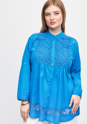 Блуза с кружевом Эстер