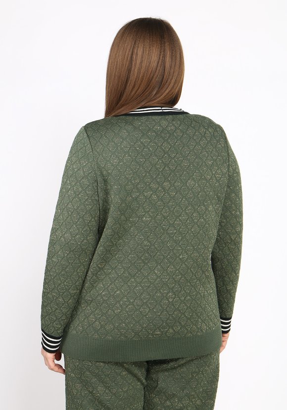 Жакет с метанитью на пуговицах шир.  580, рис. 4