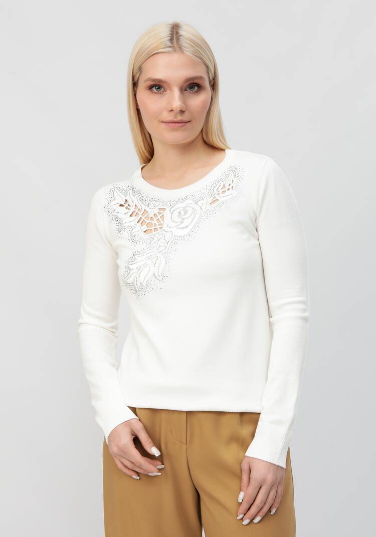 Блуза Цветочное ожерелье шир.  750, рис. 6