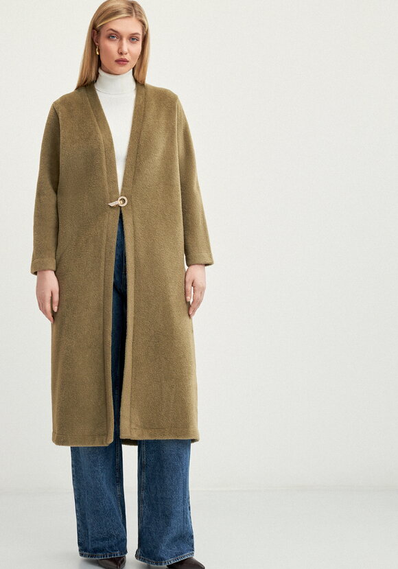 Кардиган удлиненный с пушистым ворсом шир.  580, рис. 4